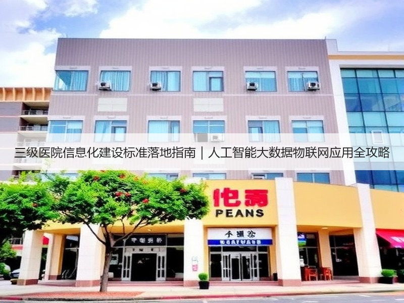 三级医院信息化建设标准落地指南｜人工智能大数据物联网应用全攻