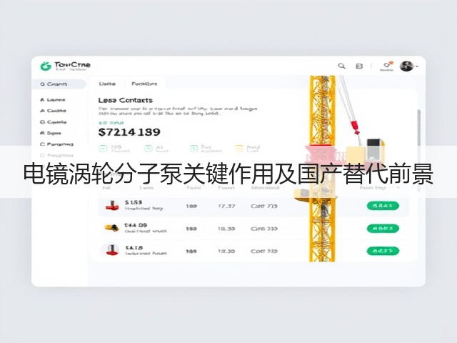 电镜涡轮分子泵关键作用及国产替代前景(图1)