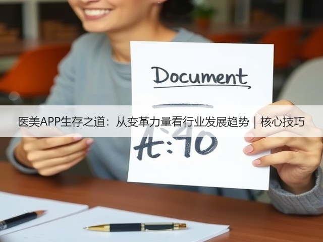 医美APP生存之道：从变革力量看行业发展趋势｜核心技巧(图2)