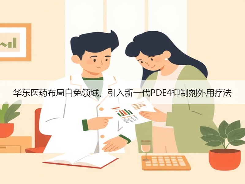 华东医药布局自免领域，引入新一代PDE4抑制剂外用疗法