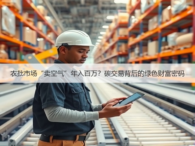 农批市场“卖空气”年入百万?碳交易背后的绿色财富密码(图1) 农批市场“卖空气”年入百万?碳交易背后的绿色财富密码(图1)