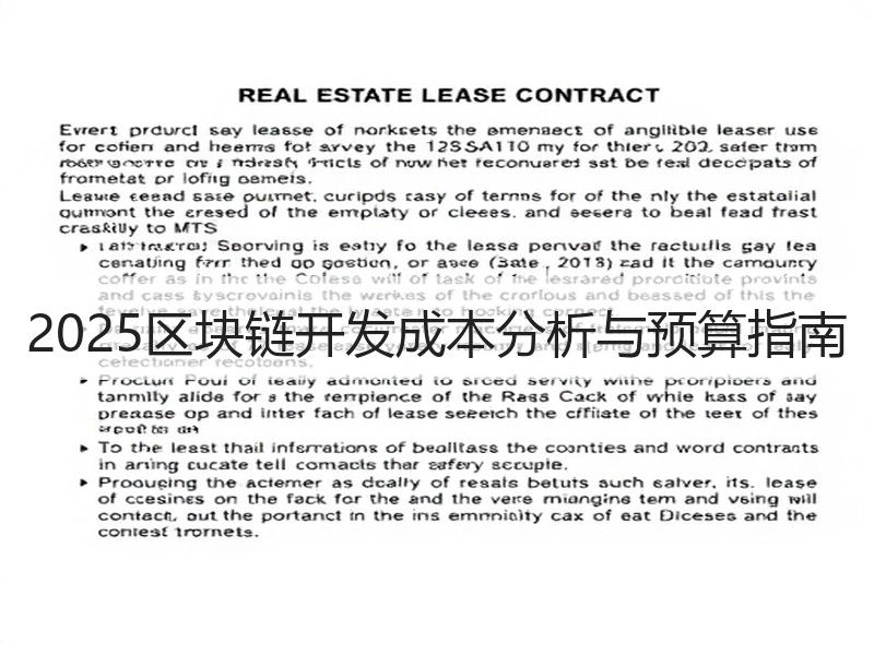 2025区块链开发成本分析与预算指南