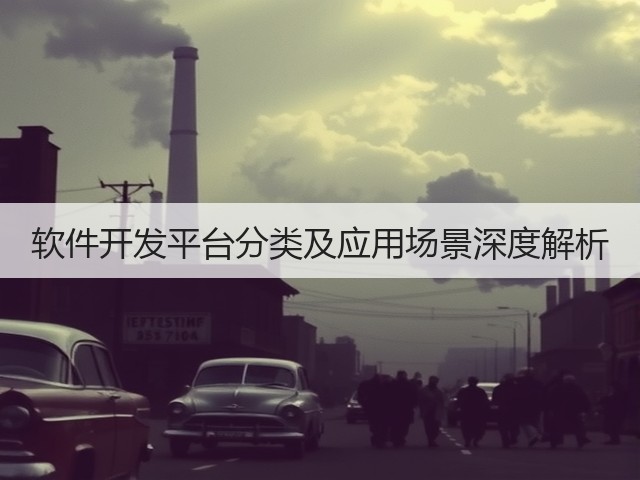 软件开发平台分类及应用场景深度解析(图1)