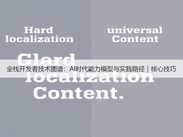 全栈开发者技术图谱:AI时代能力模型与实践路径|核心技巧(图2) 全栈开发者技术图谱:AI时代能力模型与实践路径|核心技巧(图2)