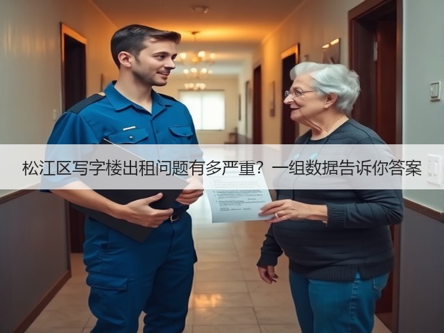 松江区写字楼出租问题有多严重？一组数据告诉你答案(图1)