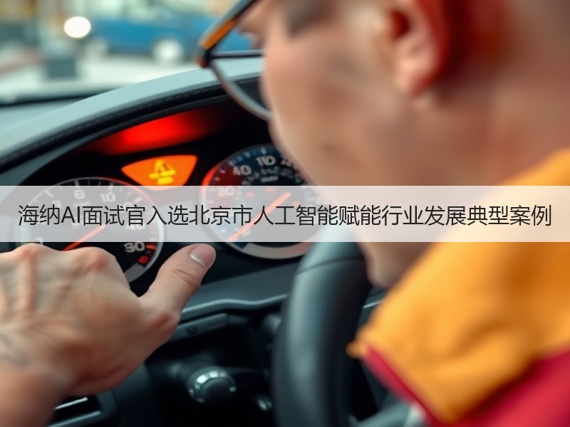 海纳AI面试官入选北京市人工智能赋能行业发展典型案例