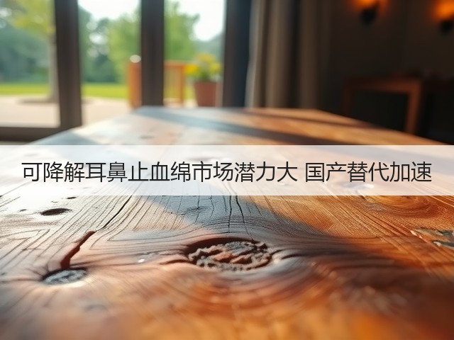 可降解耳鼻止血绵市场潜力大 国产替代加速(图2) 可降解耳鼻止血绵市场潜力大 国产替代加速(图2)