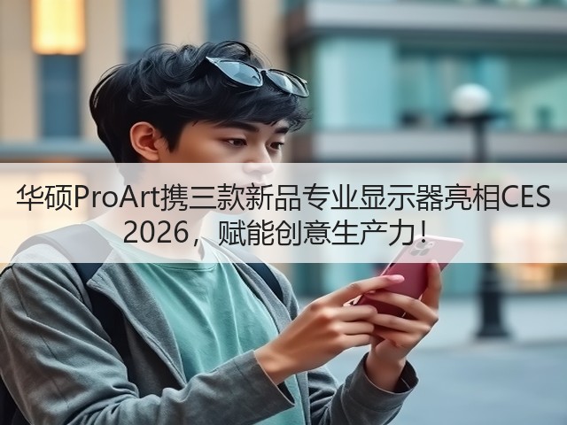 华硕ProArt携三款新品专业显示器亮相CES 2026，赋能创意生产力！(图1)