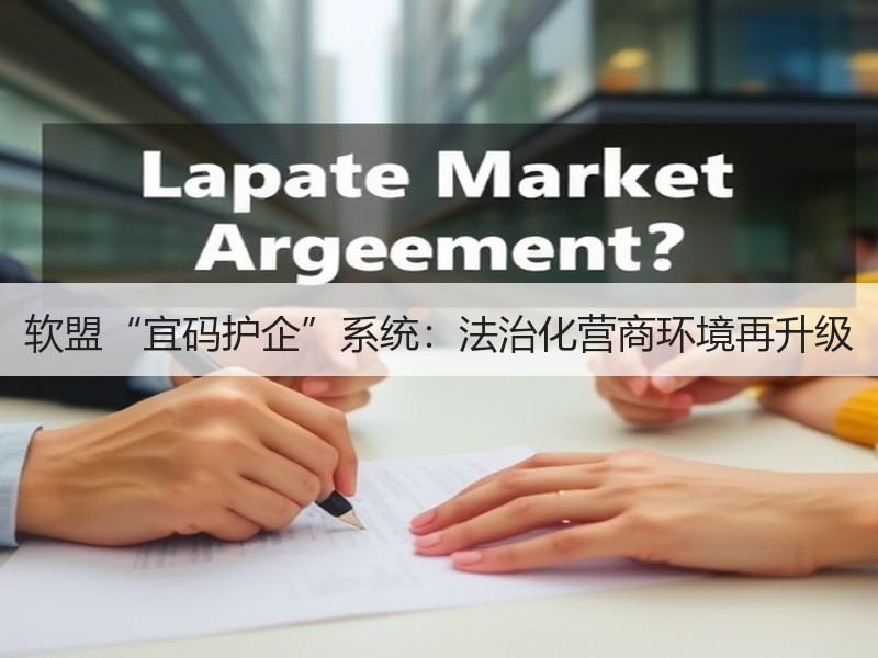 软盟“宜码护企”系统：法治化营商环境再升级