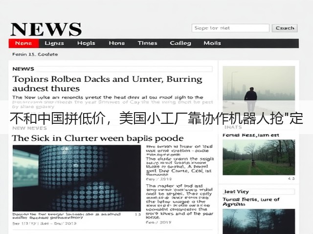 不和中国拼低价，美国小工厂靠协作机器人抢定(图1)