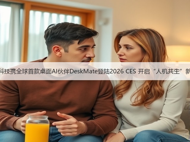 可以科技携全球首款桌面AI伙伴DeskMate登陆2026 CES 开启“人机共生”新范式(图1) 可以科技携全球首款桌面AI伙伴DeskMate登陆2026 CES 开启“人机共生”新范式(图1)