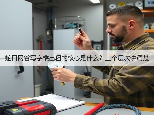 蛇口网谷写字楼出租的核心是什么？三个层次讲清楚(图2)