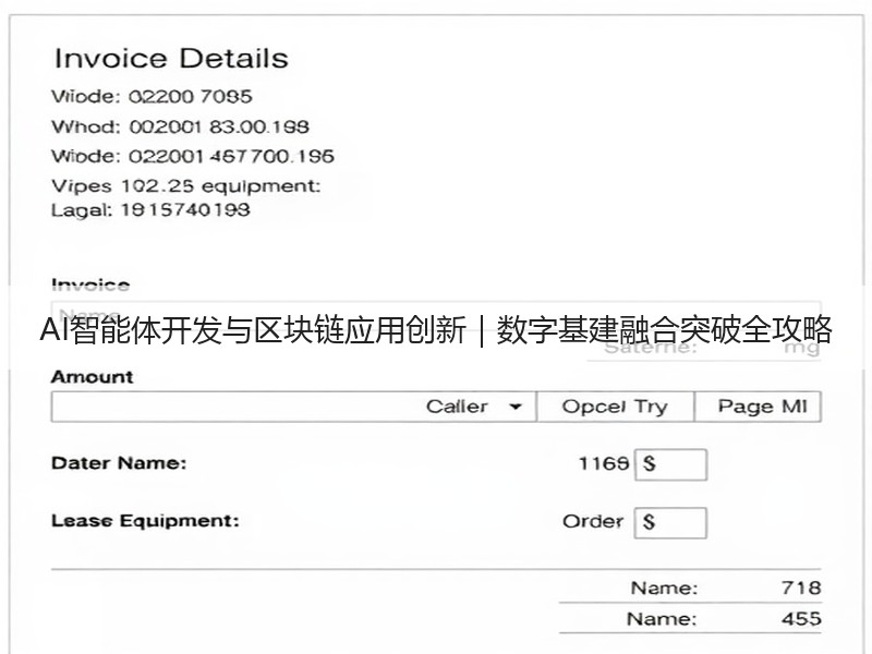 AI智能体开发与区块链应用创新｜数字基建融合突破全攻略