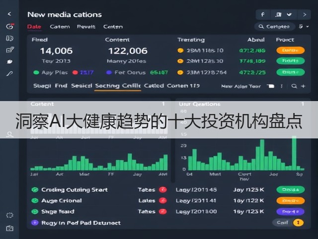 洞察AI大健康趋势的十大投资机构盘点(图2) 洞察AI大健康趋势的十大投资机构盘点(图2)