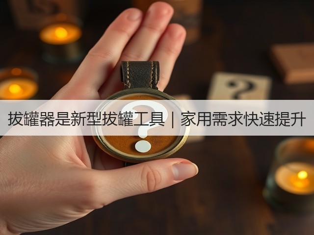 拔罐器是新型拔罐工具｜家用需求快速提升(图2)