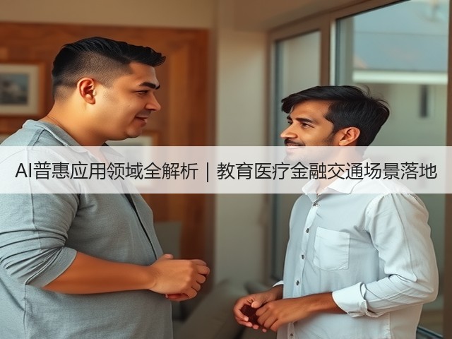 AI普惠应用领域全解析|教育医疗金融交通场景落地(图3) AI普惠应用领域全解析|教育医疗金融交通场景落地(图3)