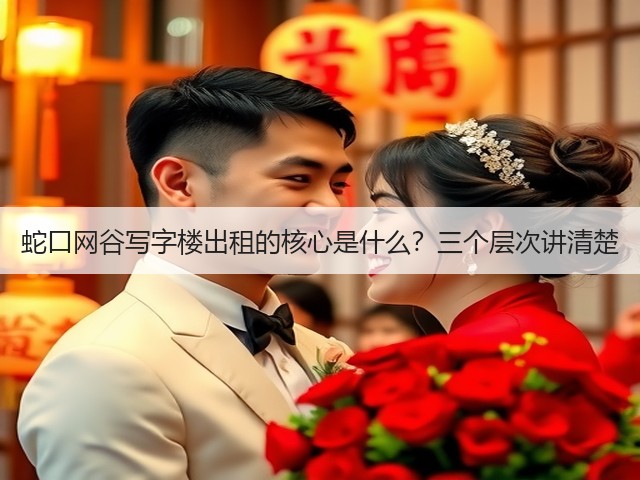 蛇口网谷写字楼出租的核心是什么？三个层次讲清楚(图1)