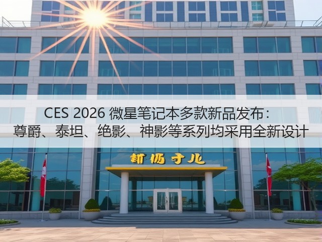 CES 2026 微星笔记本多款新品发布： 尊爵、泰坦、绝影、神影等系列均采用全新设计(图3)