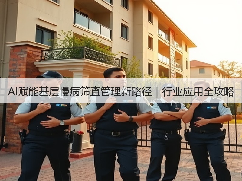 AI赋能基层慢病筛查管理新路径｜行业应用全攻略