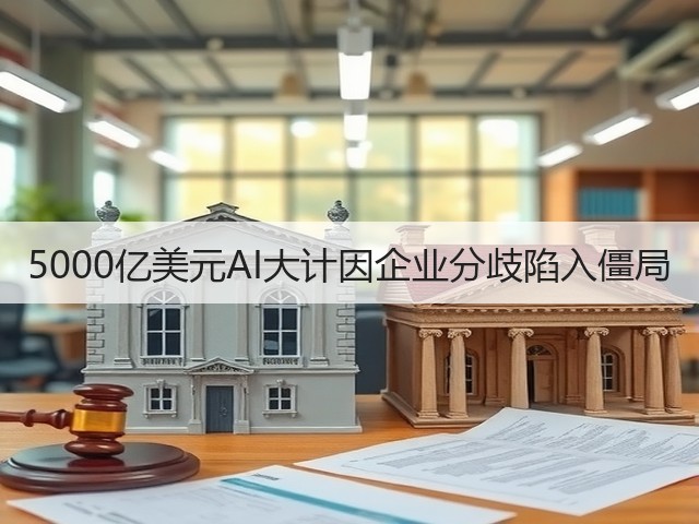 5000亿美元AI大计因企业分歧陷入僵局(图1) 5000亿美元AI大计因企业分歧陷入僵局(图1)