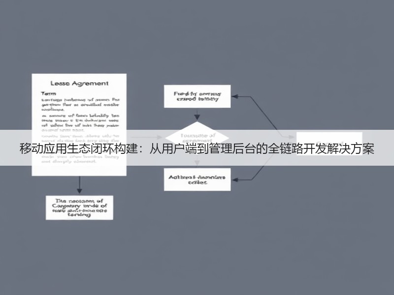 移动应用生态闭环构建：从用户端到管理后台的全链路开发解决方案