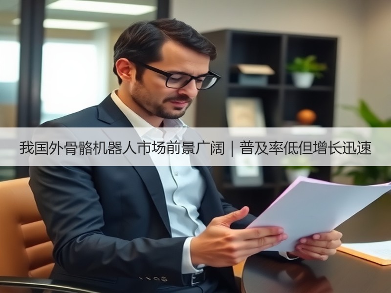 我国外骨骼机器人市场前景广阔｜普及率低但增长迅速