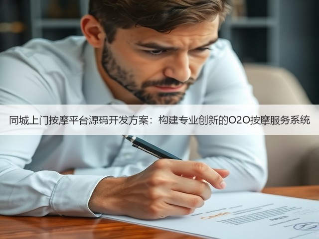 同城上门按摩平台源码开发方案：构建专业创新的O2O按摩服务系统(图1)