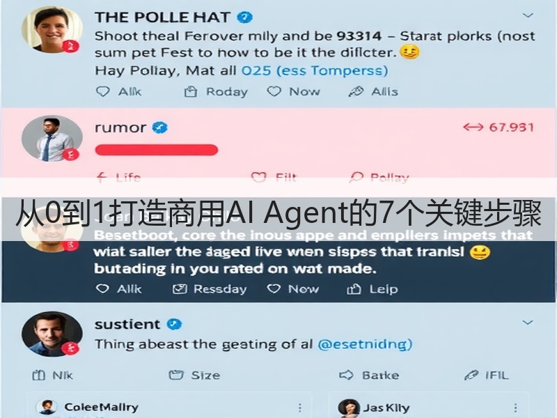 从0到1打造商用AI Agent的7个关键步骤