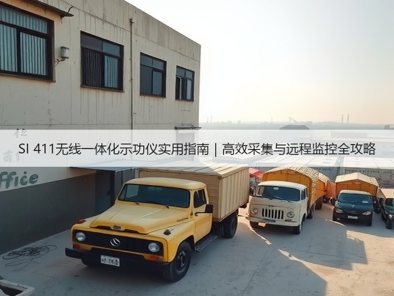 SI 411无线一体化示功仪实用指南｜高效采集与远程监控全攻