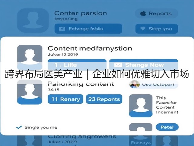 跨界布局医美产业｜企业如何优雅切入市场(图2)