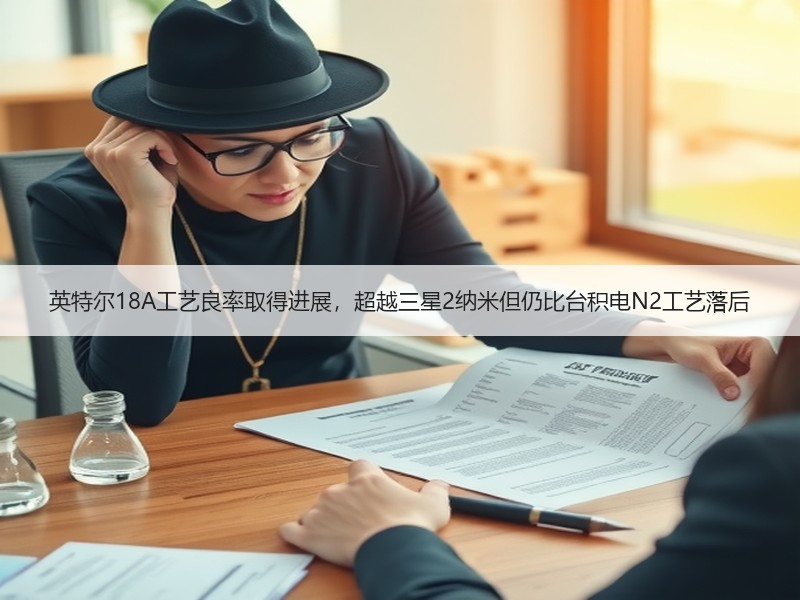 英特尔18A工艺良率取得进展，超越三星2纳米但仍比台积电N2