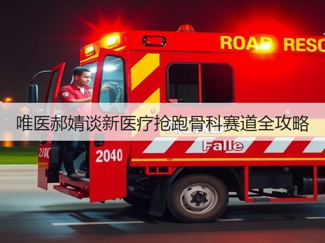 唯医郝婧谈新医疗抢跑骨科赛道全攻略(图3)