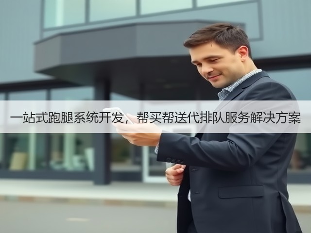 一站式跑腿系统开发，帮买帮送代排队服务解决方案(图2)