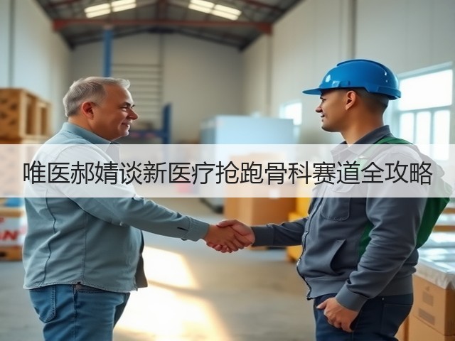 唯医郝婧谈新医疗抢跑骨科赛道全攻略(图2)