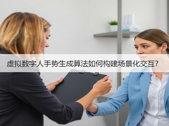 虚拟数字人手势生成算法如何构建场景化交互？(图3)