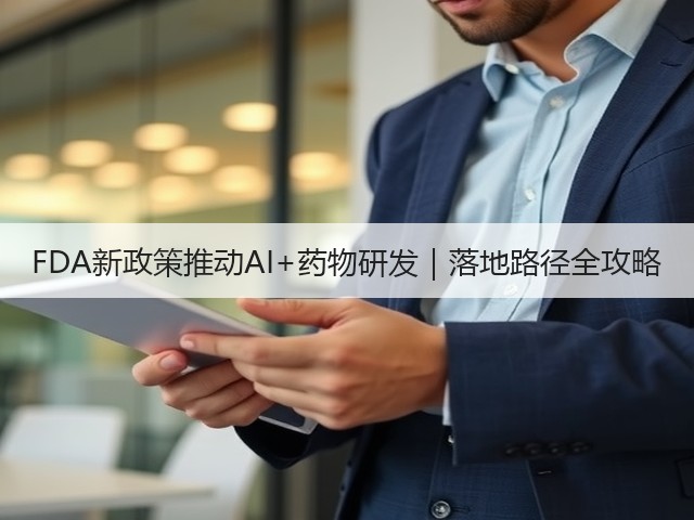 FDA新政策推动AI+药物研发｜落地路径全攻略(图2)