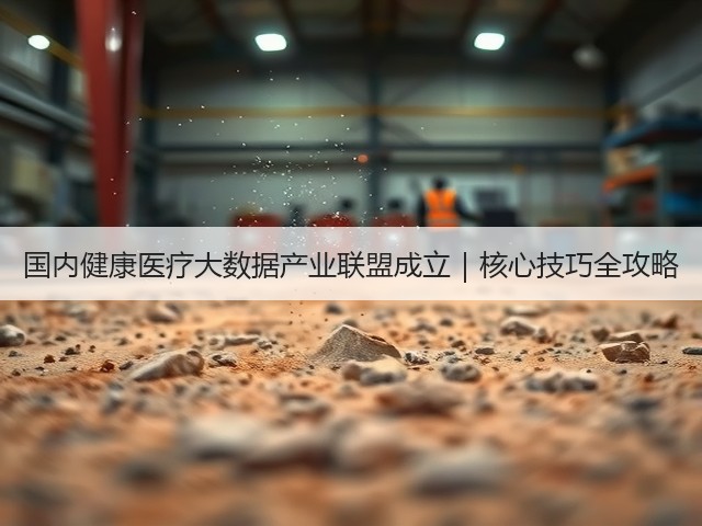国内健康医疗大数据产业联盟成立｜核心技巧全攻略(图2)