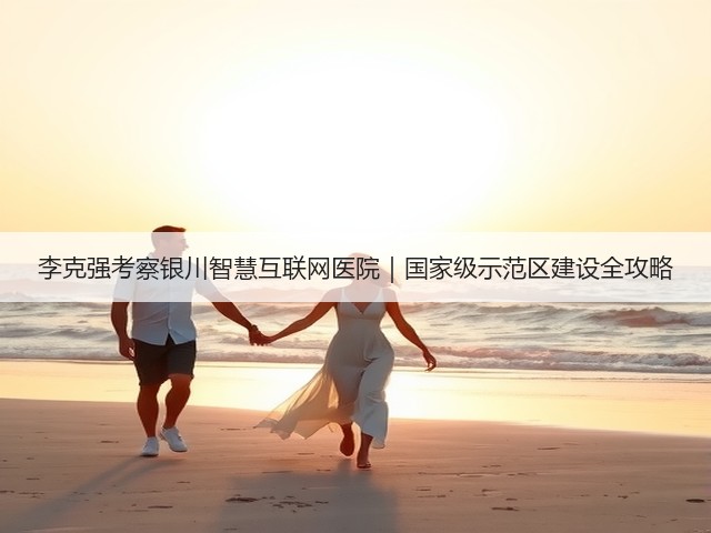 李克强考察银川智慧互联网医院｜国家级示范区建设全攻略(图2)