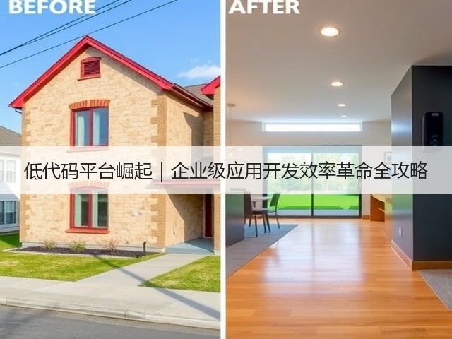 低代码平台崛起|企业级应用开发效率革命全攻略(图3) 低代码平台崛起|企业级应用开发效率革命全攻略(图3)