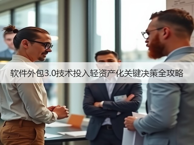 软件外包3.0技术投入轻资产化关键决策全攻略(图2)