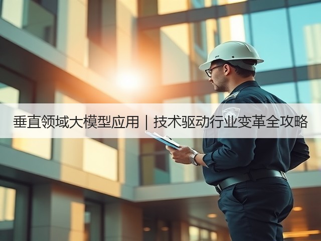 垂直领域大模型应用｜技术驱动行业变革全攻略(图1)