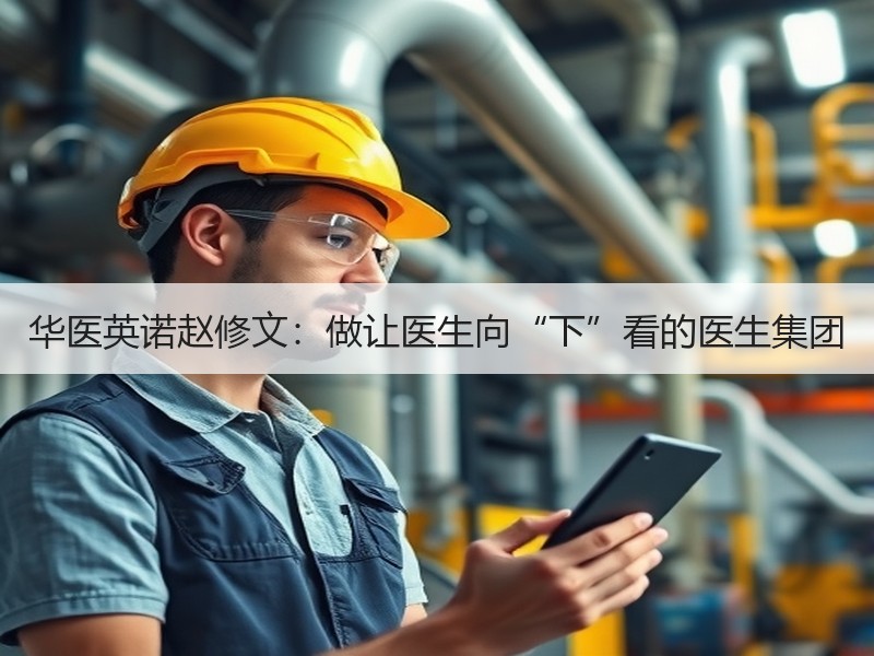 华医英诺赵修文：做让医生向“下”看的医生集团