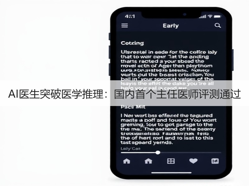 AI医生突破医学推理：国内首个主任医师评测通过