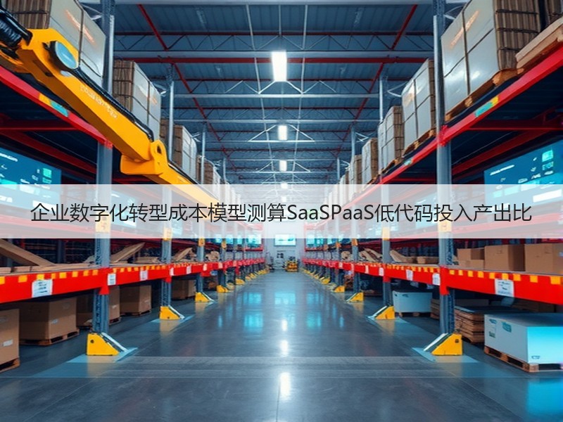 企业数字化转型成本模型测算SaaSPaaS低代码投入产出比