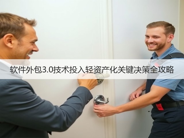 软件外包3.0技术投入轻资产化关键决策全攻略(图3)