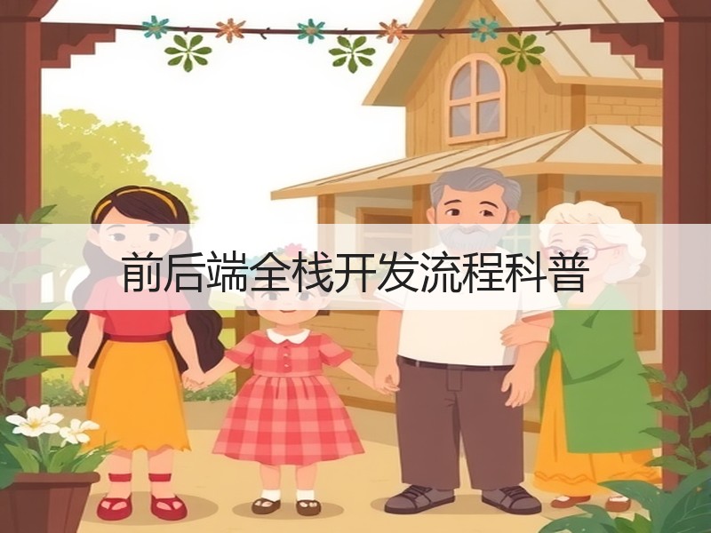 前后端全栈开发流程科普