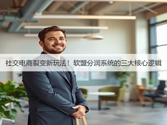 社交电商裂变新玩法！软盟分润系统的三大核心逻辑(图1)