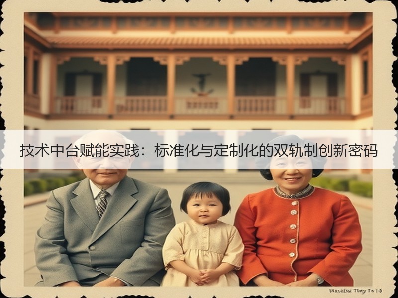 技术中台赋能实践：标准化与定制化的双轨制创新密码
