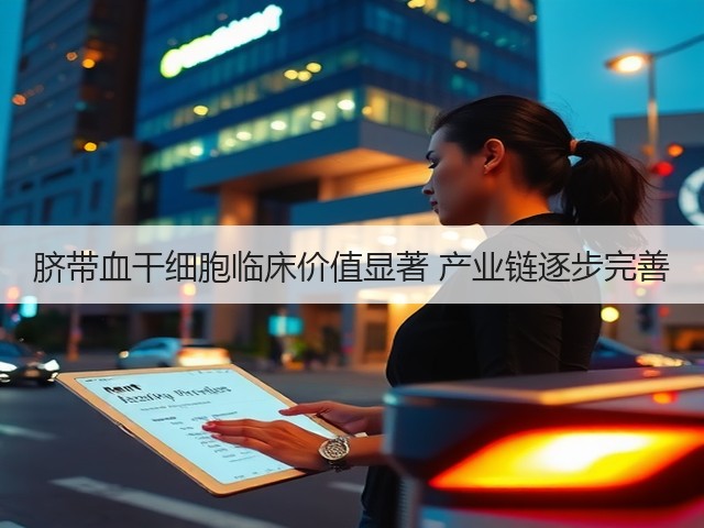 脐带血干细胞临床价值显著 产业链逐步完善(图1)