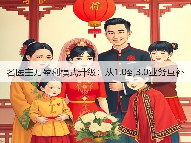 名医主刀盈利模式升级：从1.0到3.0业务互补(图1)